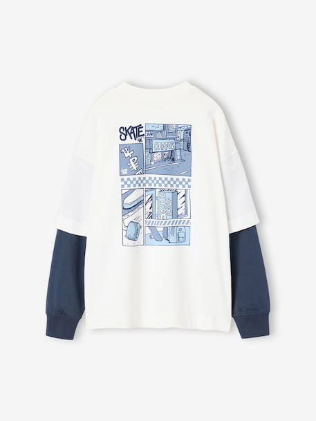 Long-sleeved T-shirt for boys ecru 