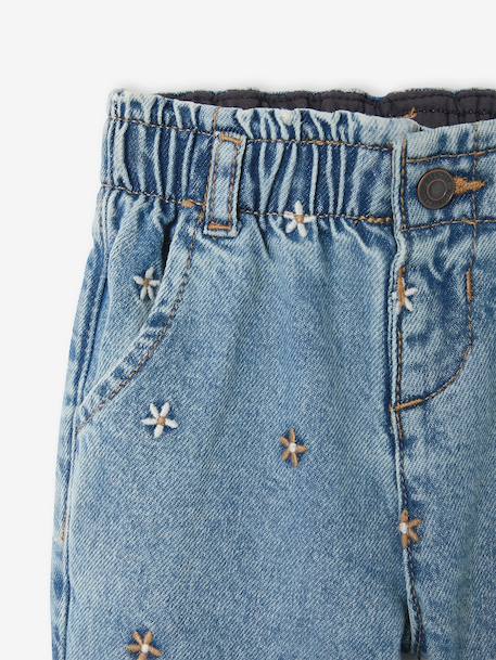 Mom jeans for baby girls stone 