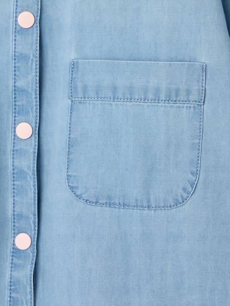 Customisable smock for girls denim blue 