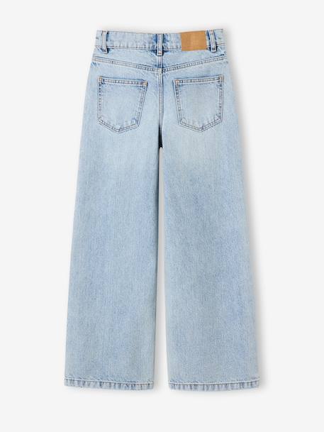 Girl's wide-leg denim trouser denim grey+light blue+medium blue 