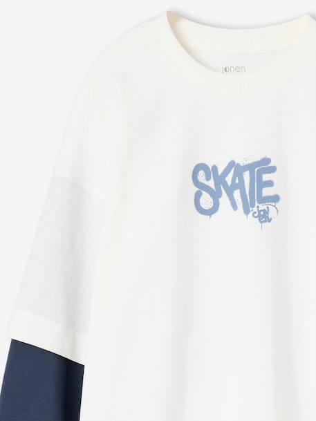 Long-sleeved T-shirt for boys ecru 