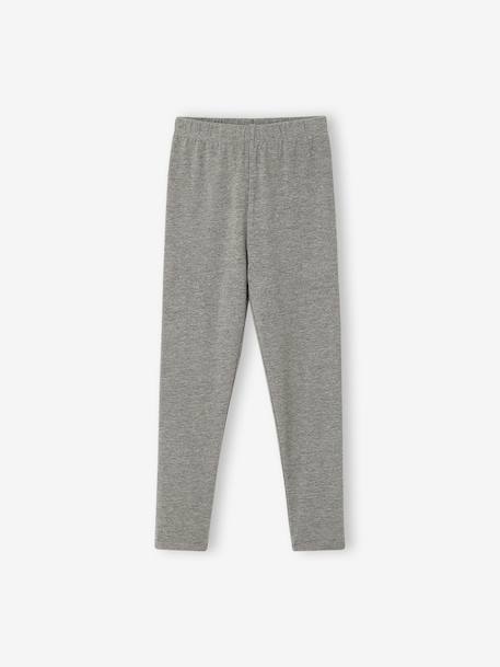 Pack of 2 Basics Leggings for Girls dark grey+dusky pink+khaki+sage green 