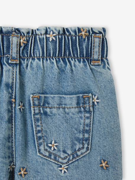 Mom jeans for baby girls stone 