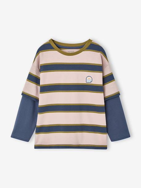 Long-sleeved T-shirt for boys medium blue 