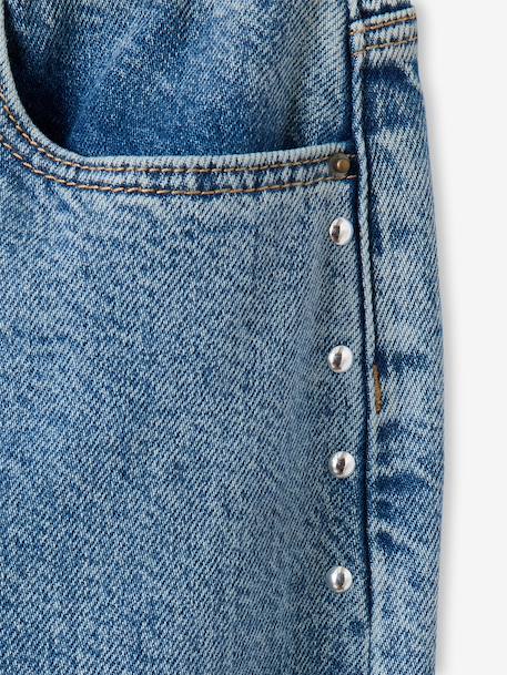 Barrel jeans for girls medium blue 