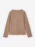 Long-sleeved T-shirt for girls ecru+mauve+taupe 