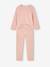 Pack of 2 long velvet pyjamas for girls rosy 