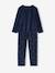 Pack of 2 long velvet pyjamas for girls rosy 