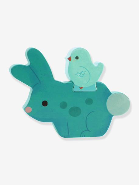 Puzz and Play Friends wooden puzzle green 