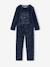 Pack of 2 long velvet pyjamas for girls rosy 