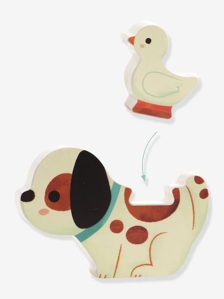 Puzz and Play Friends wooden puzzle green 