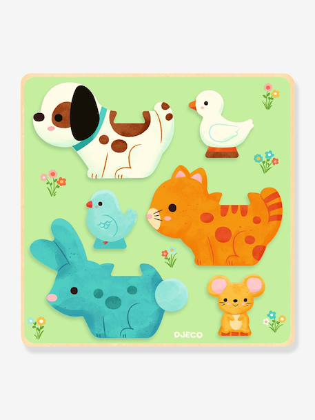 Puzz and Play Friends wooden puzzle green 