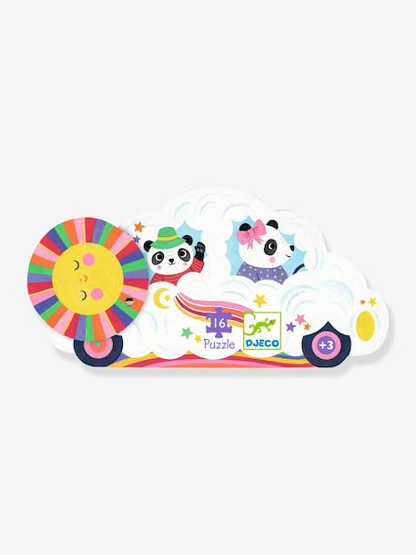 16-piece cloud car puzzle by DJECO multicoloured 