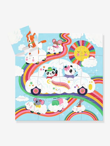 16-piece cloud car puzzle by DJECO multicoloured 