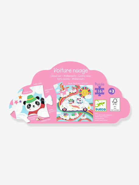 16-piece cloud car puzzle by DJECO multicoloured 