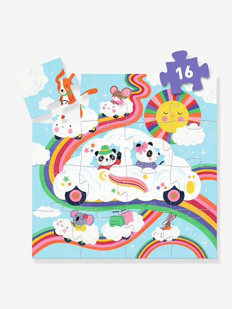 16-piece cloud car puzzle by DJECO multicoloured 