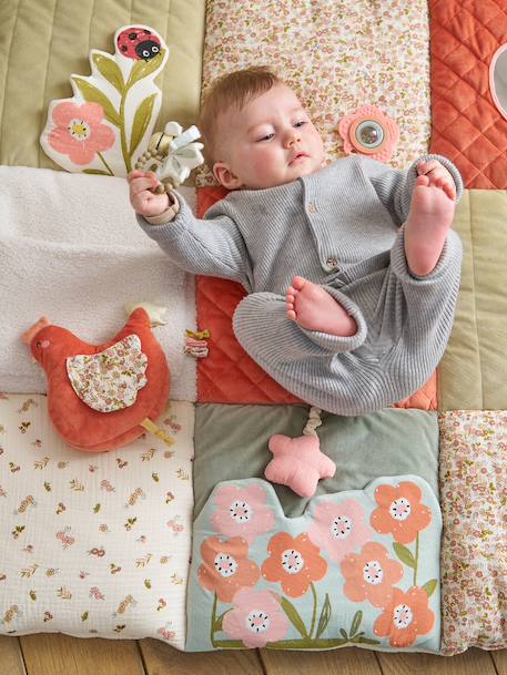 Activity Mat, Life beige+ecru+orange+red 