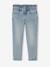 Slim-fit jeans for girls light blue+medium blue 