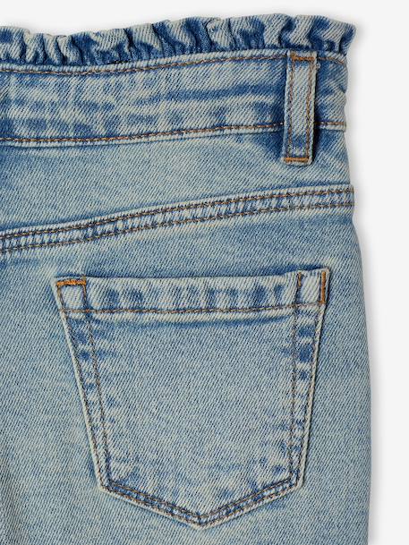 Slim-fit jeans for girls light blue+medium blue 