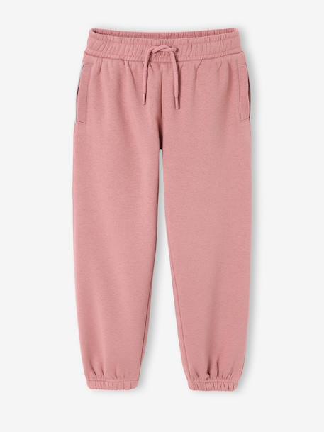 Basics Joggers with Drawstring for Girls navy blue+old rose 