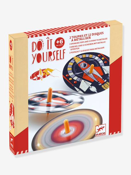 DJECO cosmos spinning tops to create red 