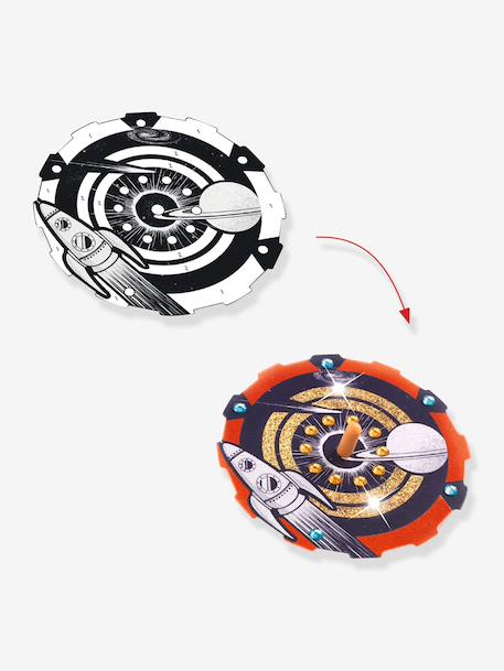 DJECO cosmos spinning tops to create red 
