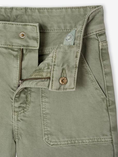 Medium Fit Wide Leg MorphologiK Trousers for Girls coral+grey green+khaki+old rose 