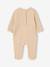 Pack of 3 baby sleepsuits with back opening ecru+sage green 