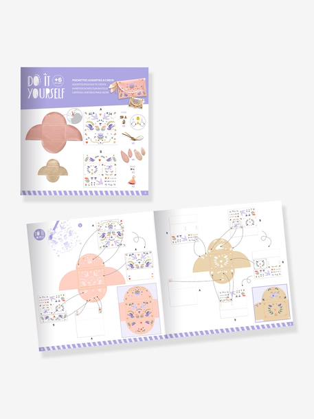 DJECO diy create-your-own pouches 6+ violet 