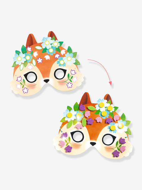 Pack of 5 DIY animal masks rose 