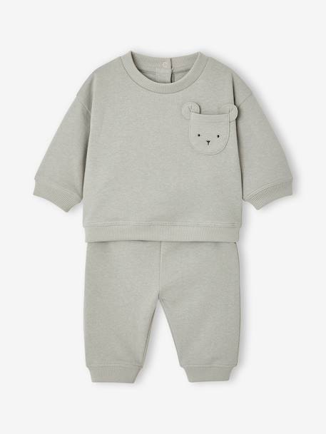 Sweatshirt and trousers set for newborn baby crystal blue 