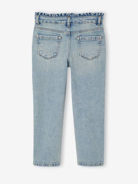 Slim-fit jeans for girls light blue+medium blue 