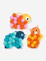 -Animal pompom collage by DJECO