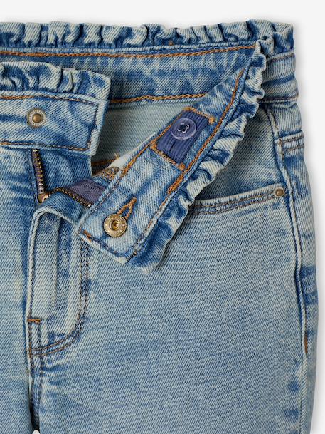 Slim-fit jeans for girls light blue+medium blue 