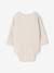Pack of 3 long-sleeved newborn bodysuits cappuccino 