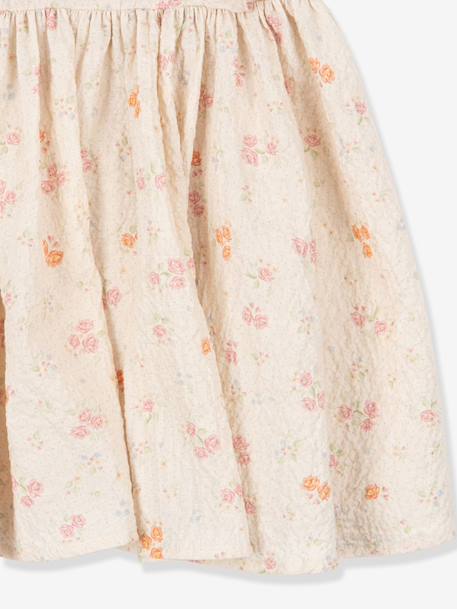 Elin frill dress by KONGES beige 