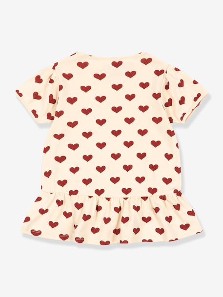Frill hem T-shirt red 