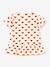 Frill hem T-shirt red 