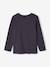 Long-sleeved T-shirt for boys bordeaux red+marl white+slate grey 