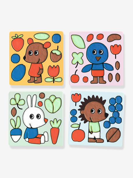 Modelling clay picture Coquin du jardin by DJECO light blue 
