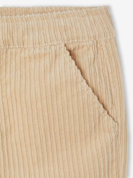 Corduroy Trousers, Easy to Slip On, for Boys beige+navy blue+slate blue 