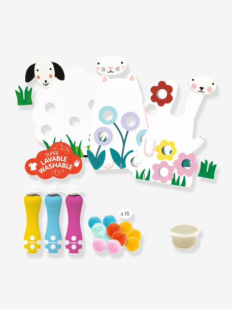 DJECO dots and pompoms activity gift set green 