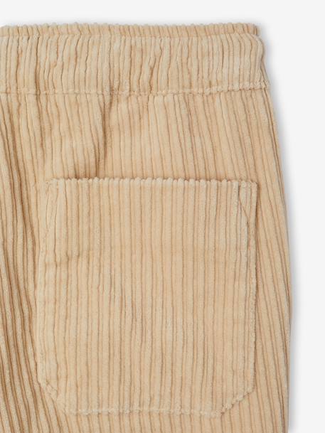 Corduroy Trousers, Easy to Slip On, for Boys beige+navy blue+slate blue 