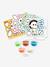 Modelling clay picture Coquin du jardin by DJECO light blue 