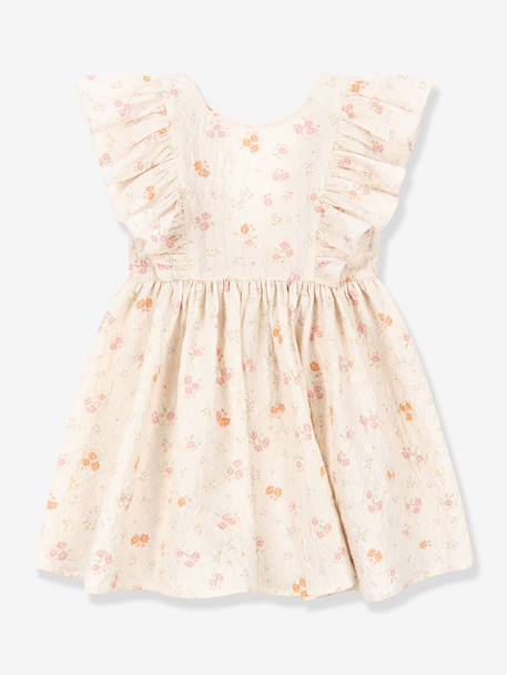 Elin frill dress by KONGES beige 