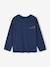 Long-sleeved T-shirt for boys fir green+ocean blue+ochre 