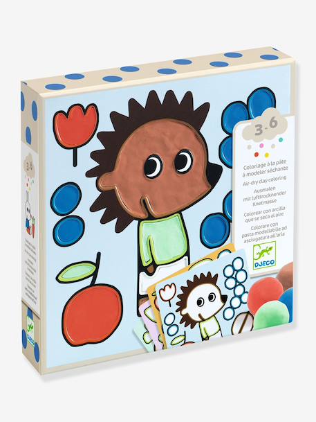 Modelling clay picture Coquin du jardin by DJECO light blue 