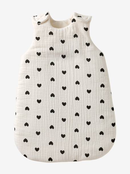 Baby Sleep Bag in Cotton Gauze, for Dolls black+blush+brown+printed pink+rose+yellow 