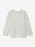Long-sleeved T-shirt for boys bordeaux red+marl white+slate grey 