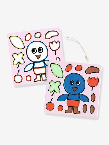 Modelling clay picture Coquin du jardin by DJECO light blue 